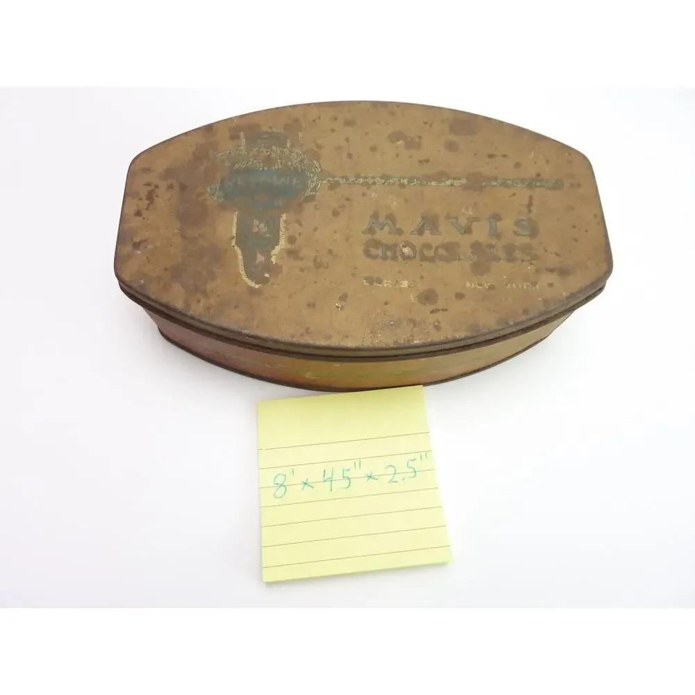Antique Devoine Mavis Chocolate Tin Circa 1920's